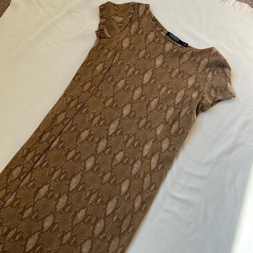 Lauren Ralph Lauren Brown Snake Print Dress - Picture 4 of 8